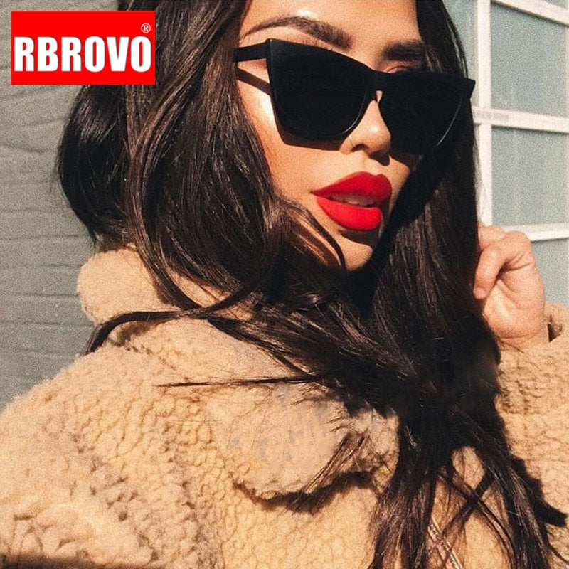 RBROVO 2019 Plastic Vintage Luxury Sunglasses Women Candy Color Lens Glasses Classic Retro Outdoor Travel Lentes De Sol Mujer