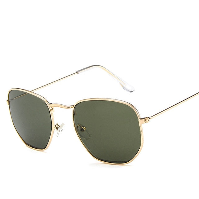 Fashion Sunglasses Women Brand Designer Small Frame Polygon