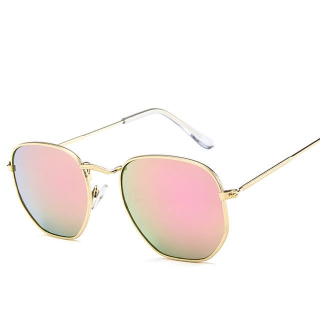 Fashion Sunglasses Women Brand Designer Small Frame Polygon