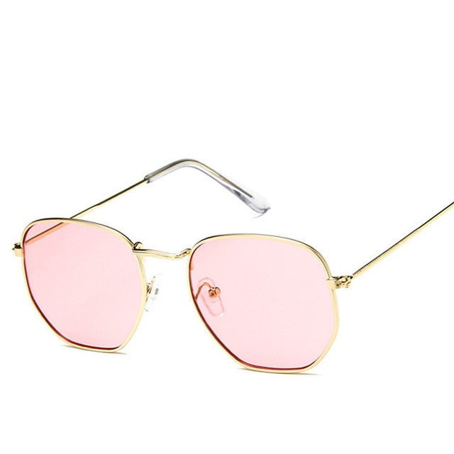 Fashion Sunglasses Women Brand Designer Small Frame Polygon