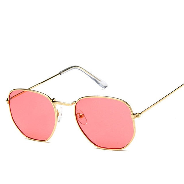 Fashion Sunglasses Women Brand Designer Small Frame Polygon