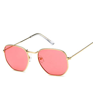 Fashion Sunglasses Women Brand Designer Small Frame Polygon