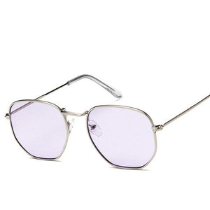 Fashion Sunglasses Women Brand Designer Small Frame Polygon