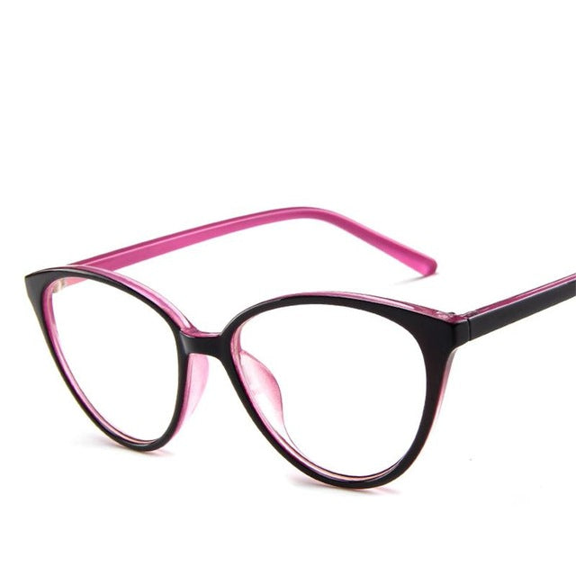 Spectacle frame cat eye Glasses frame clear lens 2018 Women brand Eyewear optical frames myopia nerd black red eyeglasses frame