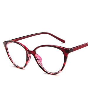 Spectacle frame cat eye Glasses frame clear lens 2018 Women brand Eyewear optical frames myopia nerd black red eyeglasses frame