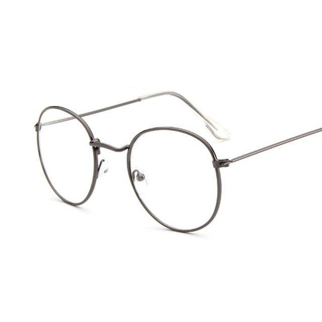 Fashion Retro Women Glasses Frame Eyeglasses Frame Vintage Round Clear Lens Transparent Sun Glasses Frame Women