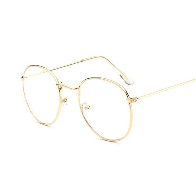 Fashion Retro Women Glasses Frame Eyeglasses Frame Vintage Round Clear Lens Transparent Sun Glasses Frame Women