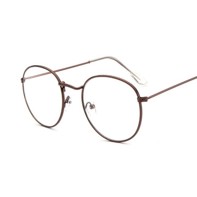 Fashion Retro Women Glasses Frame Eyeglasses Frame Vintage Round Clear Lens Transparent Sun Glasses Frame Women